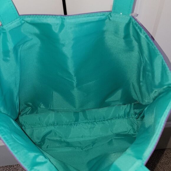 Clinique Beauty Star Shopping Large Travel Tote Bag Purple New ☆ Free Gift ☆ - Picture 4 of 8